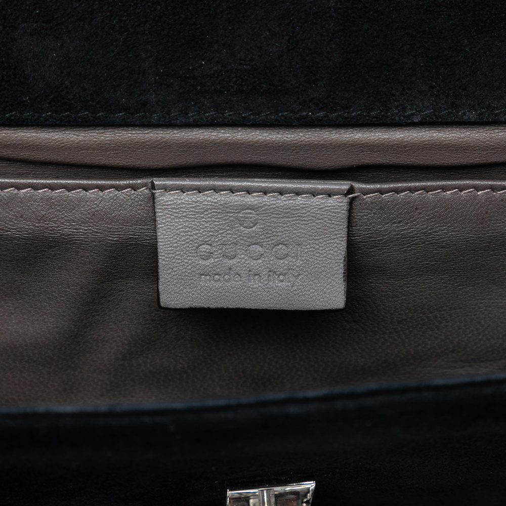 Pre-Loved Gucci Suede Crystals Broadway Clutch - Picture 6 of 7